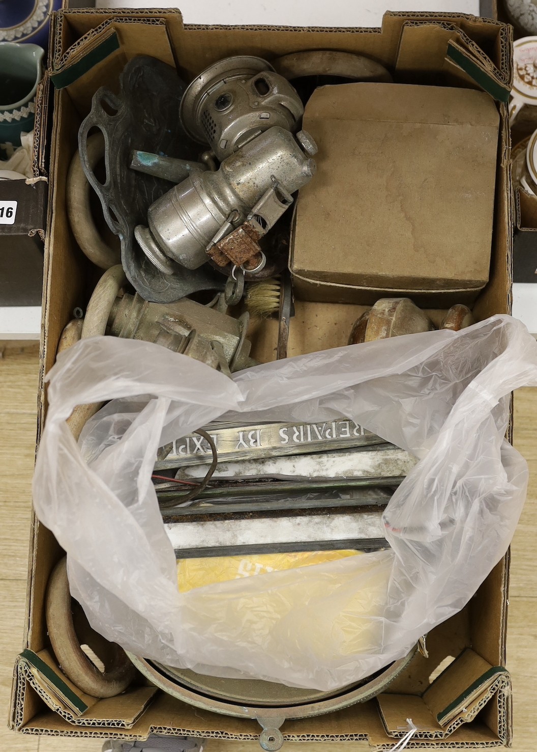 Brufords counter-top lamps and other miscellaneous items